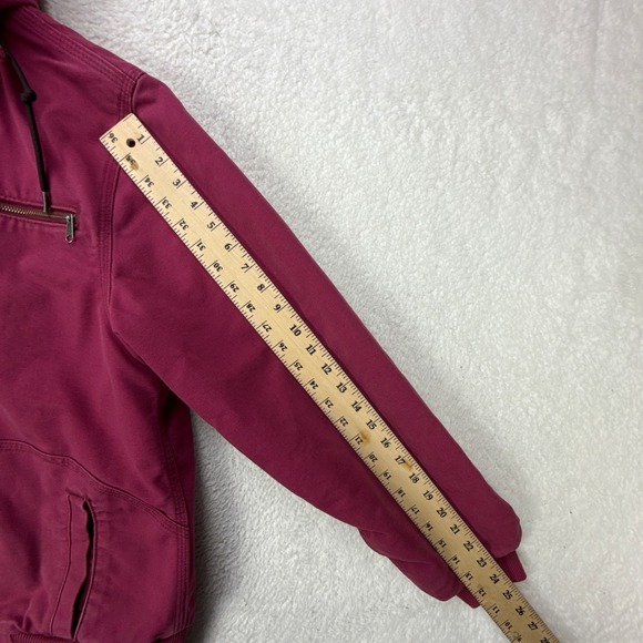Carhartt Wildwood Jacket Sherpa Lined Womens Medium 100815-648 Merlot Purple - Picture 7 of 14